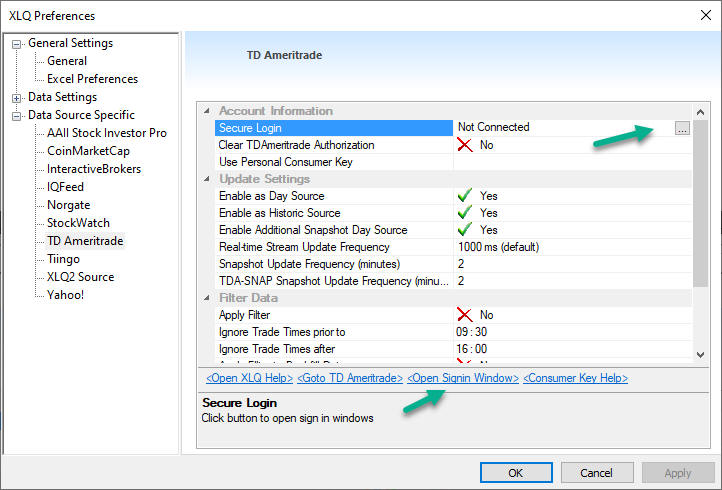 TDA Preferences Authorization