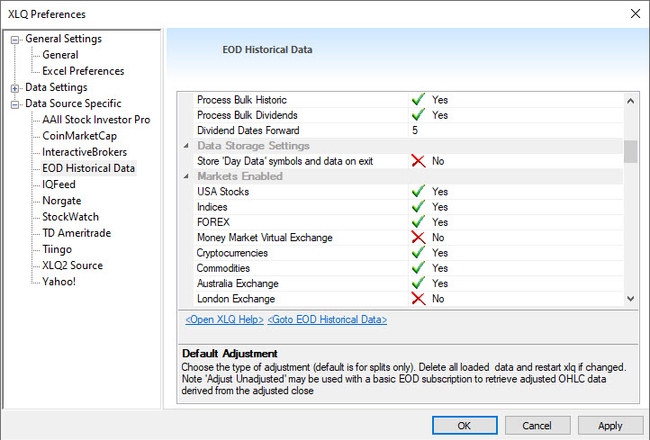 EODHD Preferences 2