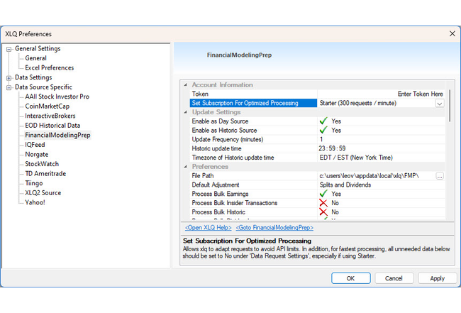 FMP Preferences